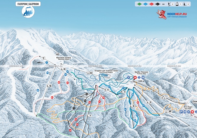 Описание горнолыжного курорта Газпром